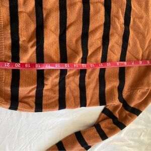 Striped Orange and Black Sweater